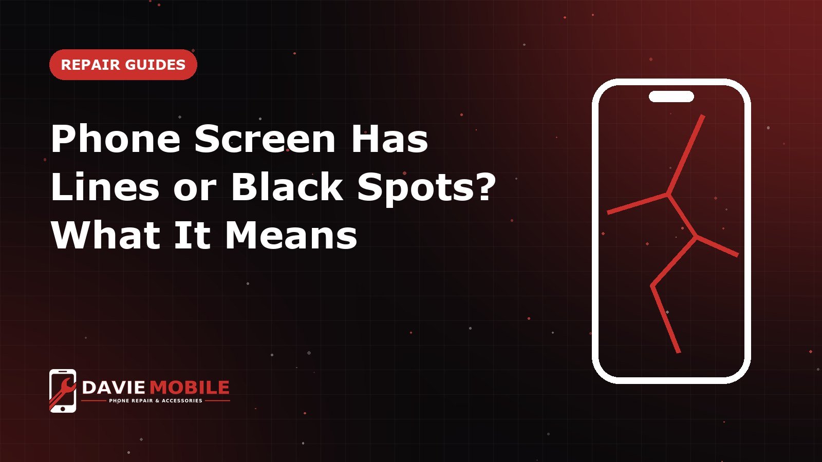 Phone Screen Has Lines or Black Spots? What It Means